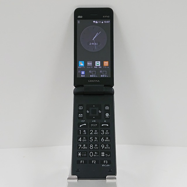 GRATINA KYF42 au ブラック 送料無料 本体 c09912 【中古】