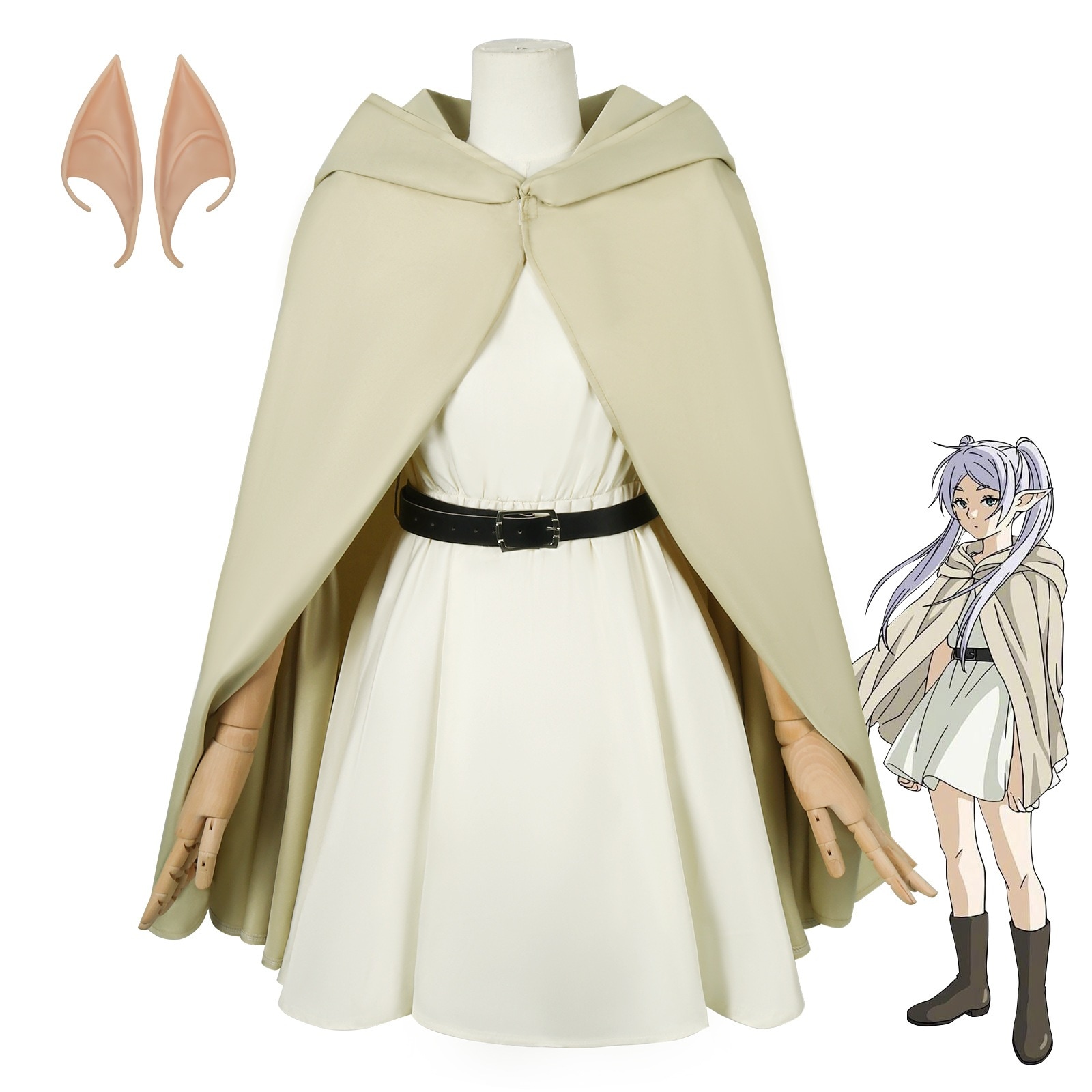 葬られた芙莉莲cos服芙莉莲ワンピースマント修行服フルセットコスプレ衣装女性