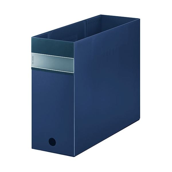 (まとめ) KING JIM(キングジム) フェイバリッツ ボックスファイル 透明 A4 ネイビー KJ-FV4903T-NV (×3セット)