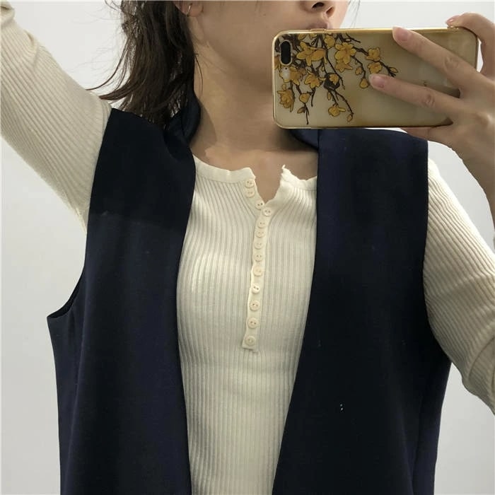 ジレ レディース ロングジレ カジュアルコート ロングベスト パールトレンチベスト ロング丈スーツベスト 襟付き アウター ノースリーブ トレンチベスト 無地 ジレンチ トップス 春 秋 大きいサイズ