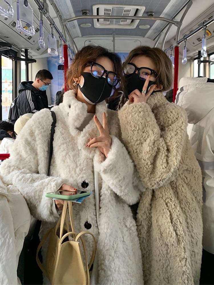 もこもこ ファーコート イミテーションファーコート ロングファーコート エコファー ファー ふわふわ コート ジャケット アウター 冬 レディース 可愛い ２カラー D151