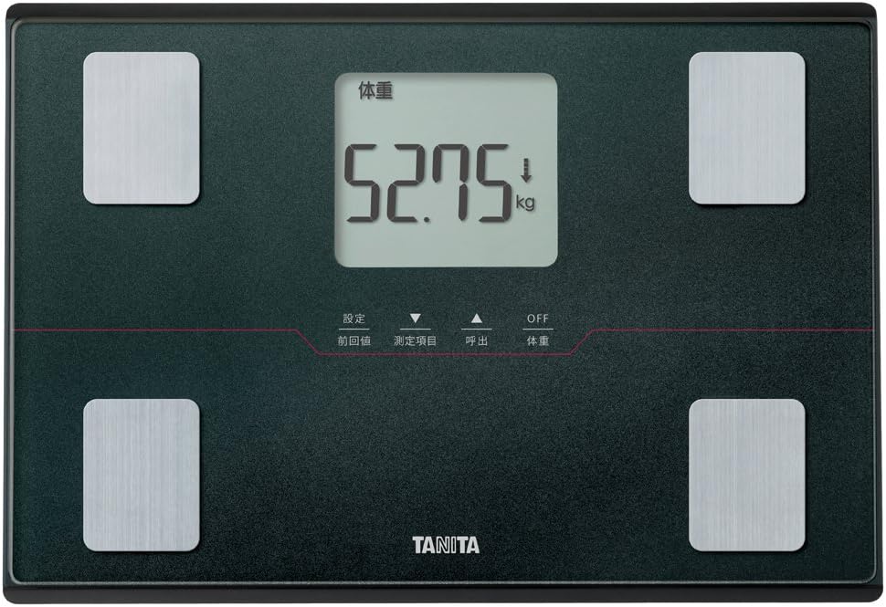 タニタ 体重計 体組成計 50g グレー BC-315 GY 体脂肪率/内臓脂肪レベル/筋肉量/基礎代謝量/体内年齢/推定骨量/BMI/立掛け収納OK/乗るピタ