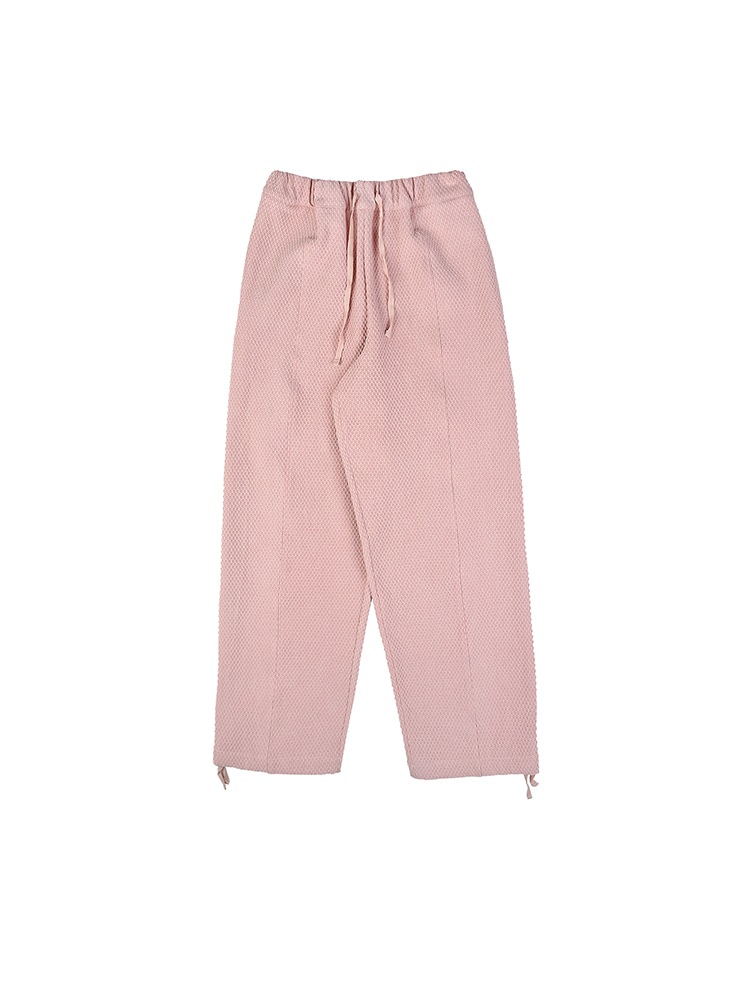 【aeae】 HEAVY WAFFLE EASY PANTS : PINK