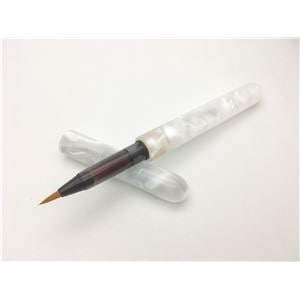 アクリル 筆ペン/文房具 (ホワイト) 中太字 日本製 文具 オフィス用品 ステーショナリー