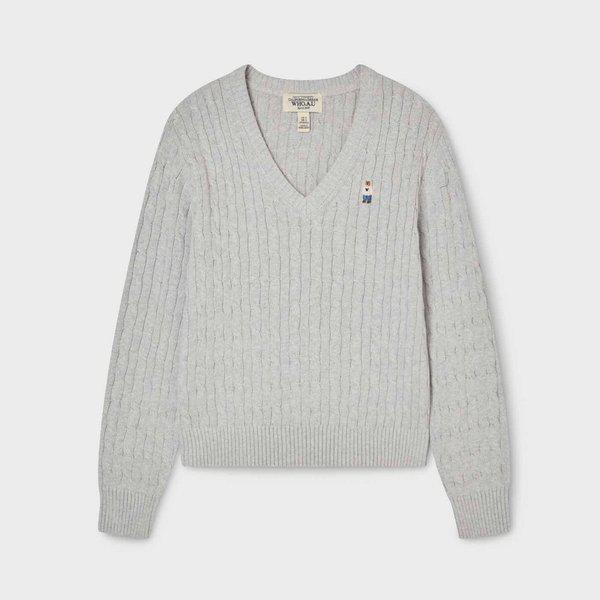 スティーブVネックケーブルセーター / WHKAG1114F_s