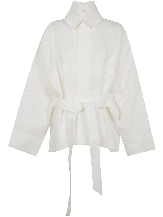 ISSEY MIYAKE Women Suit Jackets IM56FC552 05 WASHI WHITE