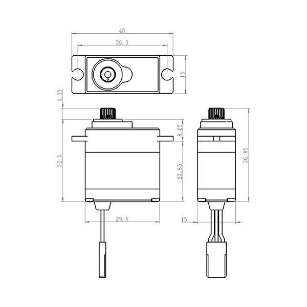 Savox Waterproof Digital Mini Servo 8Kg/0.10S@6V (Trx 1/16) - SAV-SW1250MG 並行輸入品