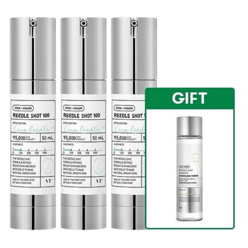 【大好評商品おすすめ】ブイティー リドルショット 100 (50ml)*3個+【GIFT】スパークリングトナー 150ml*1個