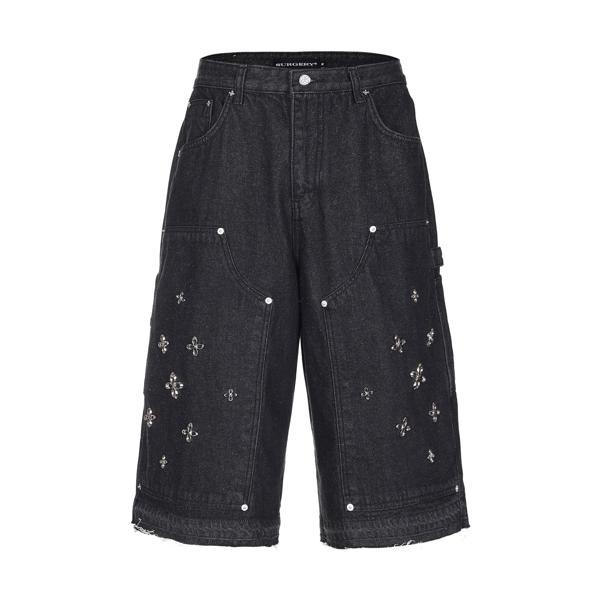 【SURGERY】 SURGERY CLOVER CARPENTER BERMUDA PANTS : BLACK