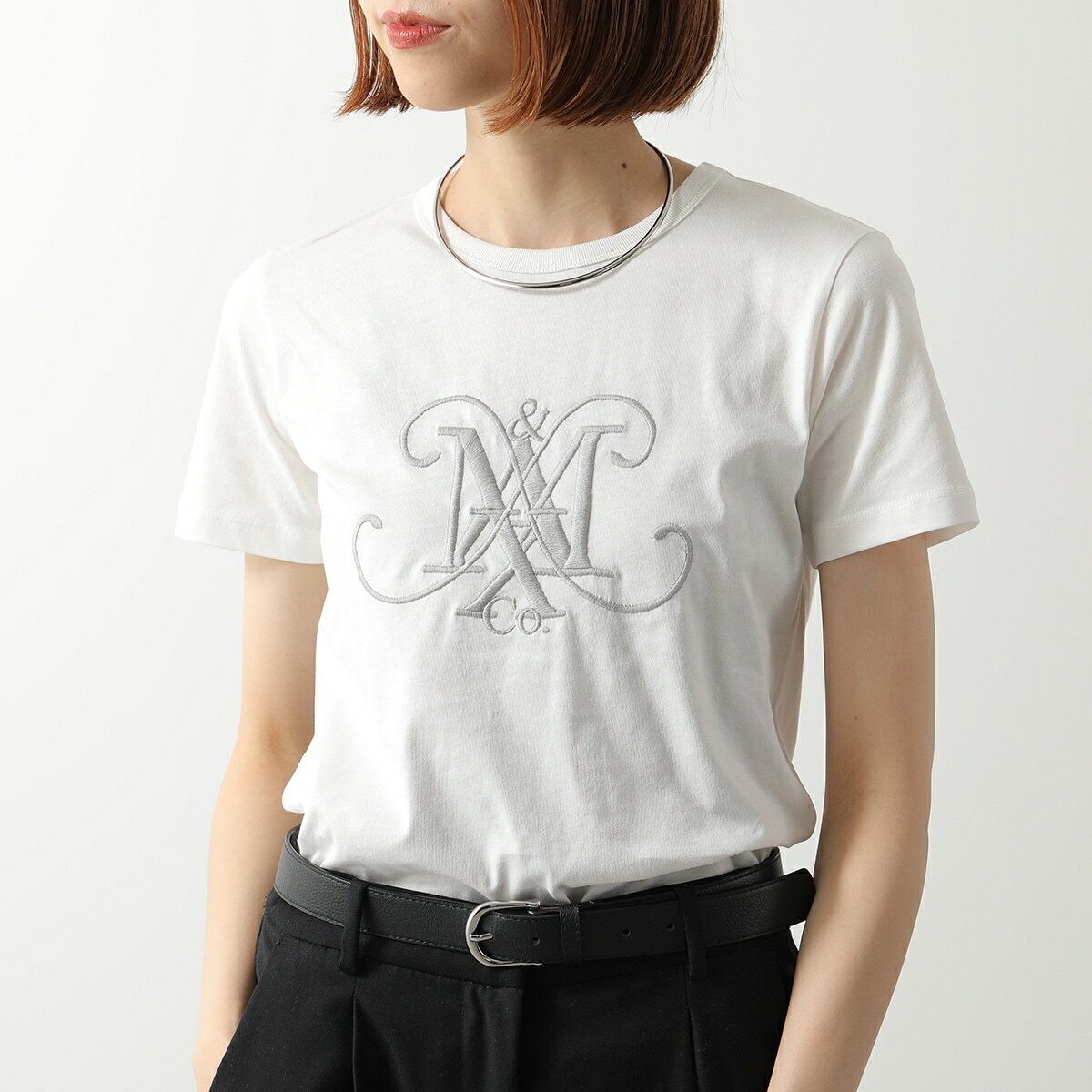 MAX MARA MAX&CO KIDS マックスマーラ マックス＆コー キッズ Tシャツ MX0196 MX053 レディース ガールズ 半袖 カットソー ロゴT 刺繍 MX104