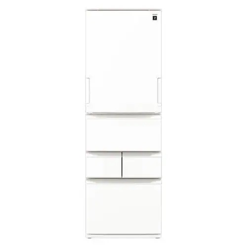 【無料長期保証】【推奨品】シャープ 冷蔵庫 408L 左右付替 5ドア 幅60cm プラズマクラスター シャキット野菜室 節電25モード SJ-XW41P-W ホワイト系 94,001円