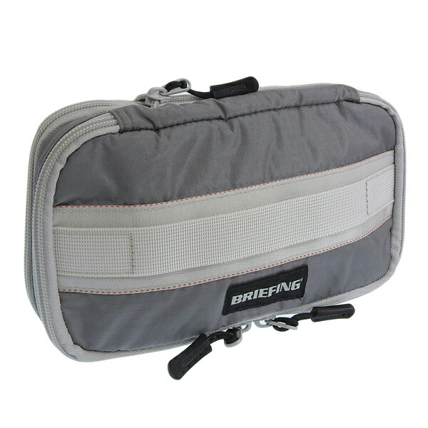 ブリーフィング 小物 メンズ レディース ポーチ アウトレット ライトグレー EXPAND MULTI ROUND POUCH BRG221G06-015 BRIEFING