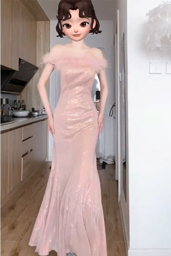 卒業ドレス気高級感軽豪華敬酒服娘誕生日司会成人魚尾タキシードスカート夏