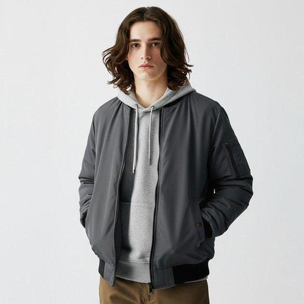 男性用冬の防寒パディング 防寒着 航空パディングジャンパー DA ヌビ キルティング 航空ボンバージャケット