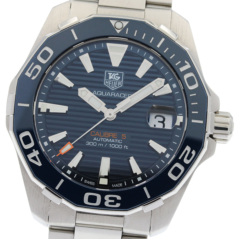 タグホイヤー TAG HEUER WAY211C-1 アクアレーサー キャリバー5 デイト 自動巻き メンズ _957891【中古】
