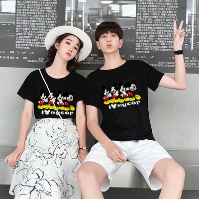 19 新作 可愛いミッキー Tシャツ ペアルックカップルtシャツ ペアtシャツ 半袖tシャツ 男性tシャツ韓国風 カップルお揃い部屋着メンズtシャツ レディース半袖 ディズニー遊び 8色 Blog Casaescola Com Br