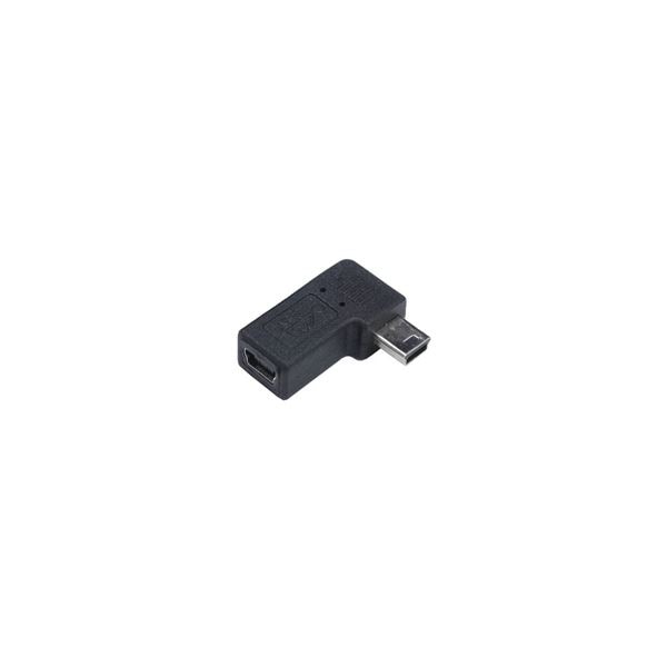 (まとめ)変換名人 変換プラグ USB mini5pin 右L型(フル結線) USBM5-RLF(×20セット)