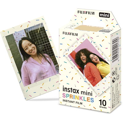 他サイト： チェキフィルム instaxmini スプリンクルズ SPRINKLES WW1(10枚入) 富士フイルム カメラフィルムの商品画像