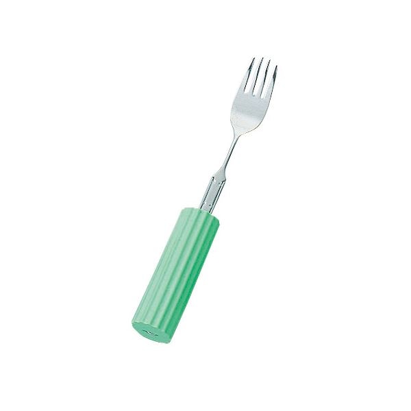 (まとめ)フセ企画 食事用具 曲げ曲げハンドルシリコンスポンジ付 フォーク大(2) 5124 R20/SS28(×2セット)