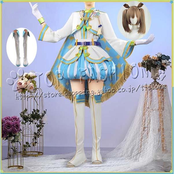 【品質良い 大好評中】ウマ娘 プリティーダービー 風 スマートファルコン コスプレ衣装ウィッグ 靴 ハロウィン 変装 仮装 コスチューム アニメ cosplay イベント