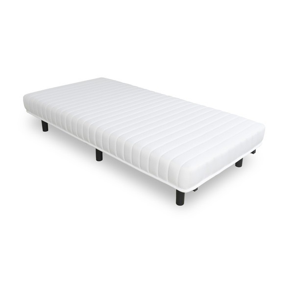BW-666 脚付きポケットコイルマットレス ホワイト メーカー直送