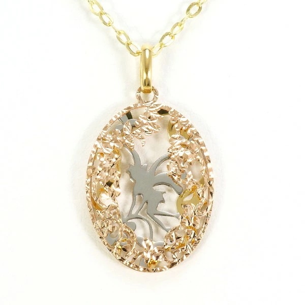 K18 18金 YGWGPG ネックレス ジュエリー 中古