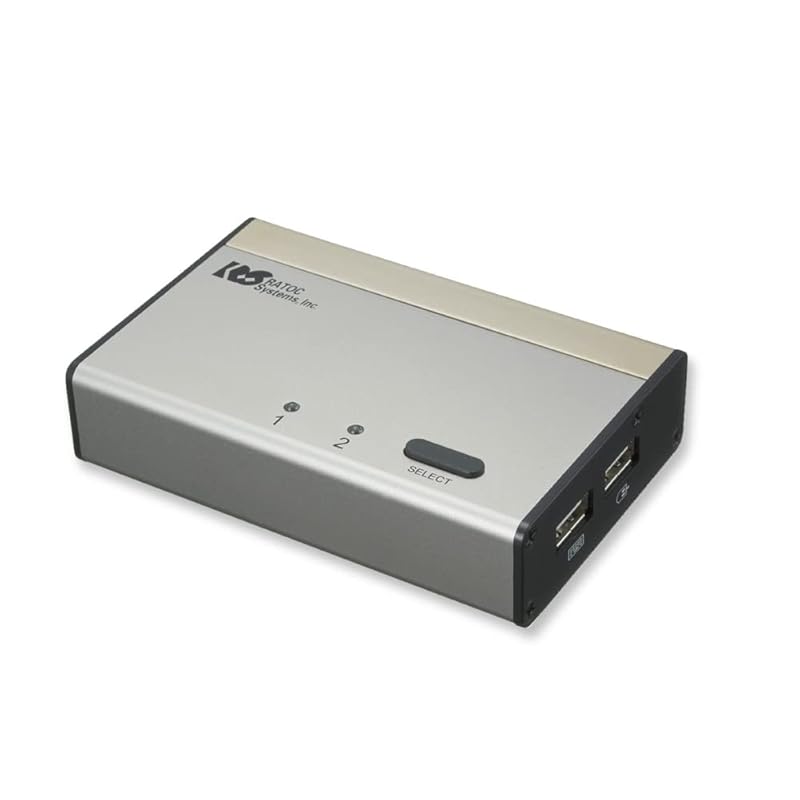 即納：ラトックシステム DVIパソコン切替器(2台用) RS-230UDAA 黒