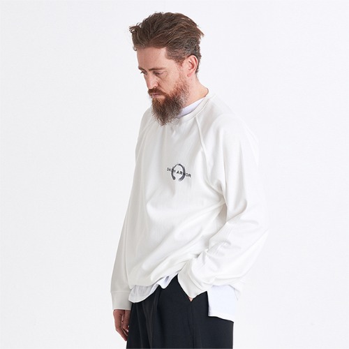 [送料無料]スミスアもーオリエンタルドローイングスウェットシャツホワイト