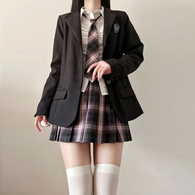 大好评セットJK制服 韓国制服スーツ 制服 セット学生服 上下セット jk制服 春ブレザー 大学スーツ スーツ3点セット一式