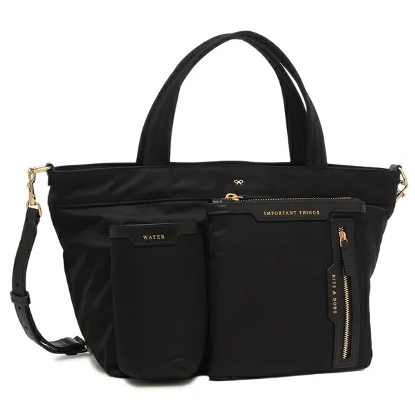 トートバッグ ショルダーバッグ ミニマルチポケット ブラック レディース ANYA HINDMARCH 5050925193474 44,880円