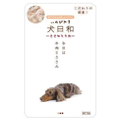 （まとめ買い）わんわん 犬日和 レトルト ささみと牛肉 80g 犬用 ドッグフード [x30]