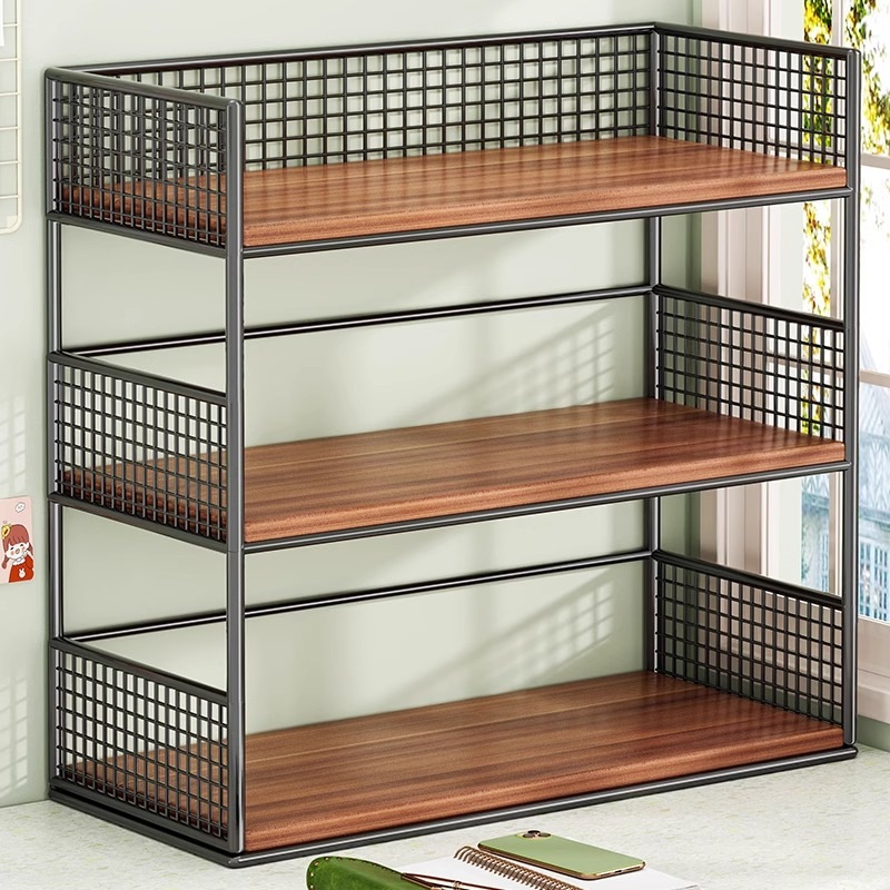 デスクトップストレージラックオフィスマルチレイヤーストレージラックドキュメントストレージキャビネットワークステーションデブリオフィスサプライズツール