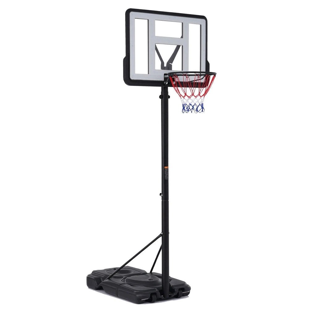 【国内出荷】【元SKU：MS305817AAA】バスケットゴール 公式＆ミニバス対応 6段階高さ調節 230-305cm 移動可 工具付き ゴールネット 一般用 屋外用