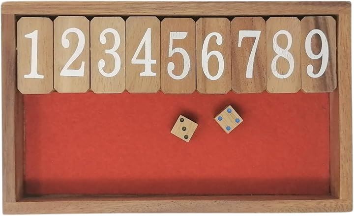 ジャックポット PRO ダイス ゲーム 木製 サイコロ Jackpot Dice Game(レッド)