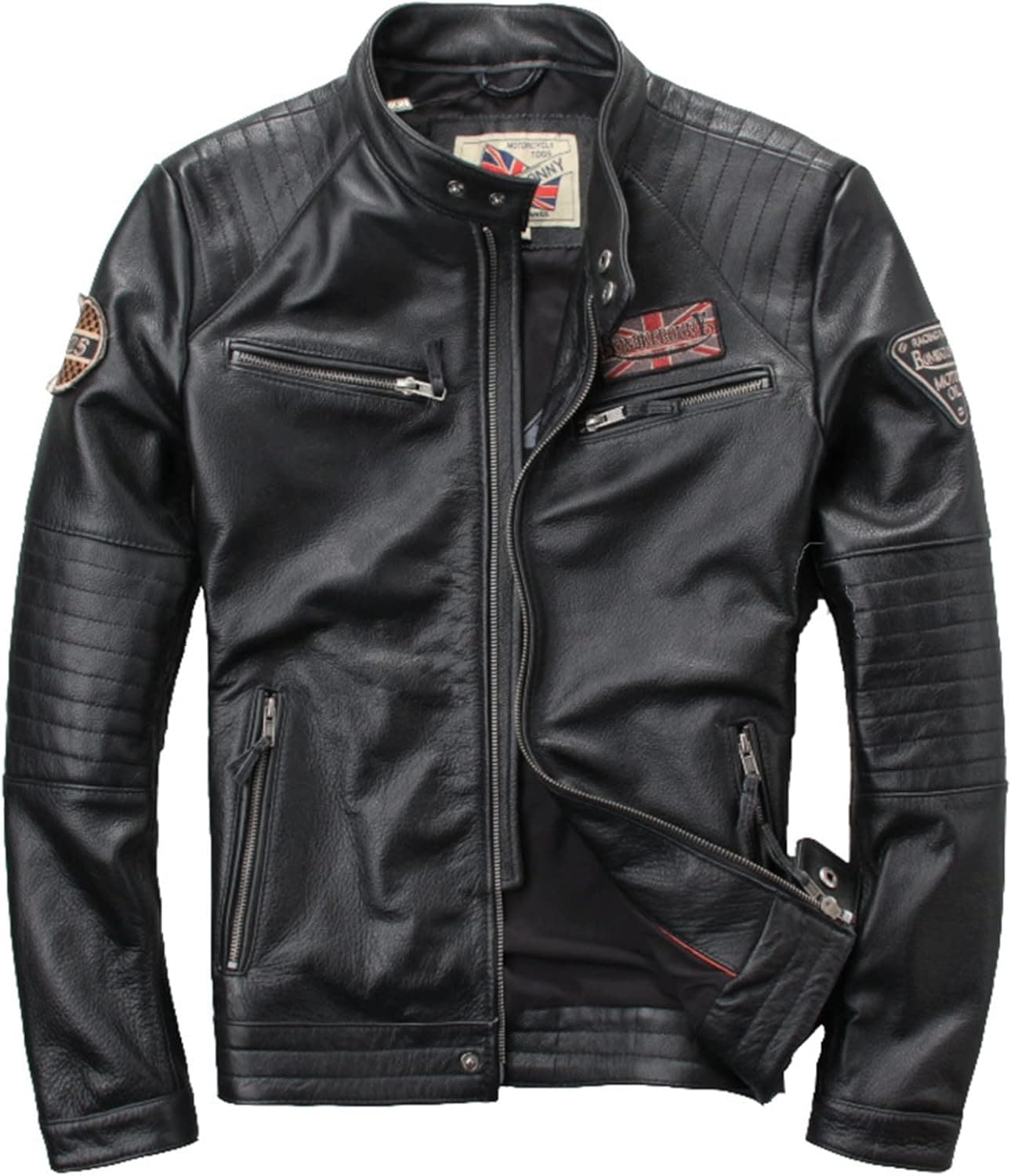 ライダースジャケット レザージャケット 本革 メンズ 革ジャン 牛革 レザーコート 防風防寒 春秋冬 カジュアル アウター ジップアップ ブルゾン ジャンパー ショート丈 おおきいサイズ 男性用 カッ
