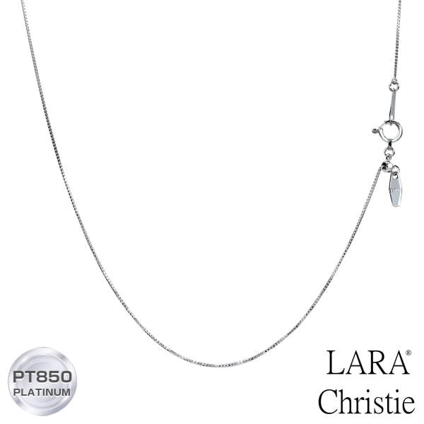 ネックレス チェーン プラチナ 最長45cm ベネチアン 幅0.55mm 約1.63g PT850 長さ調整可能 LCC