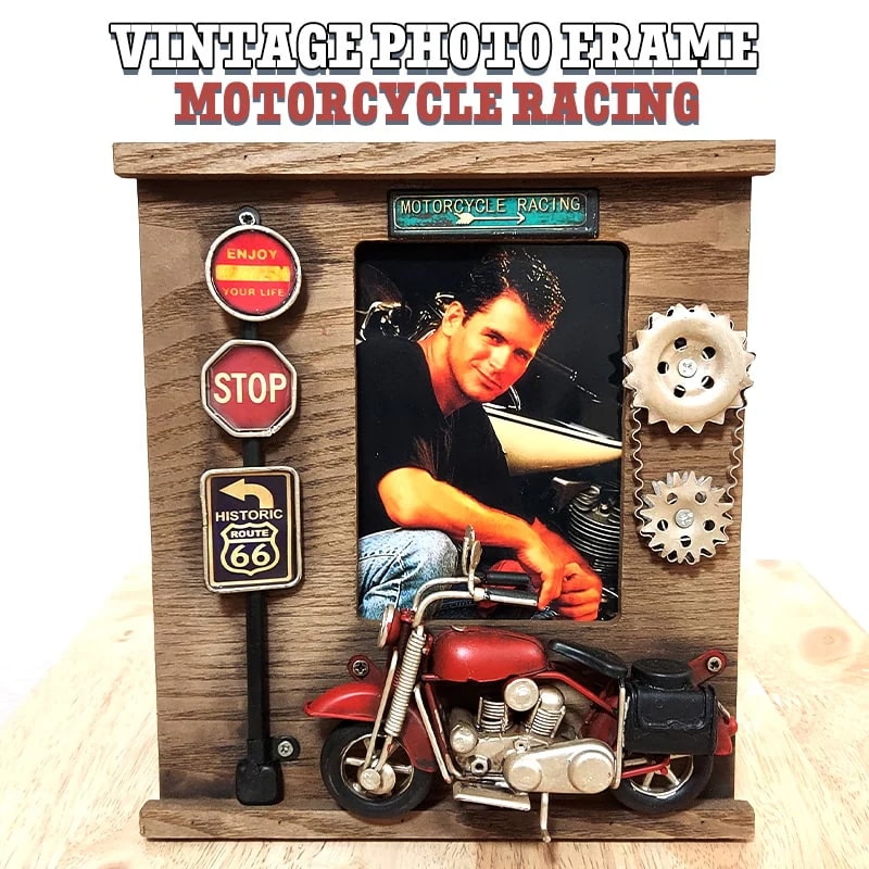 写真立て ヴィンテージ フォトフレーム おしゃれ オブジェ アメリカン レトロ アンティーク ビンテージ バイク 雑貨 置物 インテリア かっこいい サーファー カフェ 店舗 5,320円