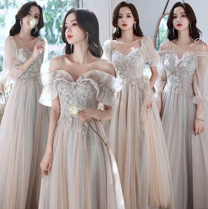 ウェディングドレス 花嫁ドレス 可愛い プリンセス パーティードレス 結婚式ドレス 誕生日 お呼ばれ ロングドレス 編み上げ 肩出し 華やか ワンピース フォーマルドレス レディース きれいめ イブニ