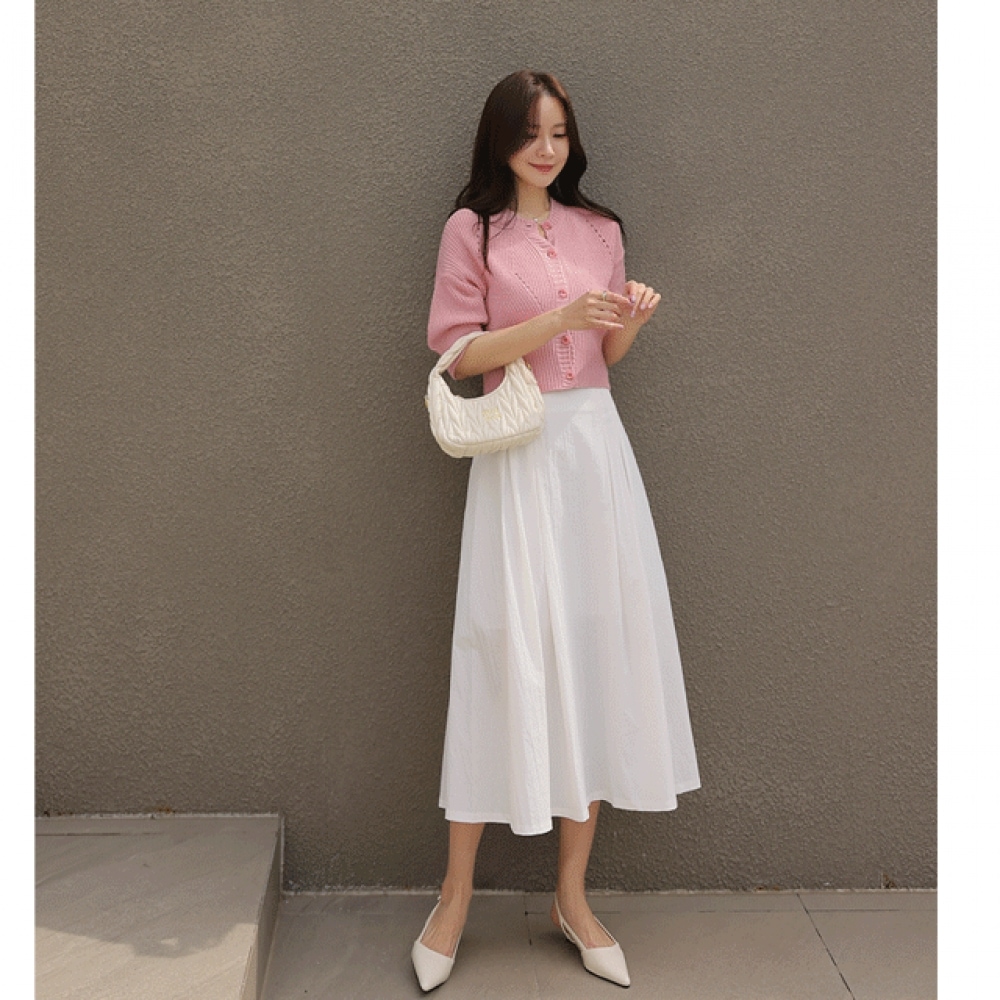 クリック&ファニーテールピンタックスカート