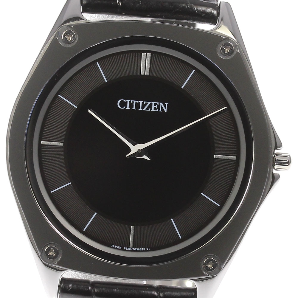 美品箱・保証書付き【CITIZEN】シチズン エコドライブワン 8826-T024351 ソーラー メンズ 【220602】【中古】 147,150円