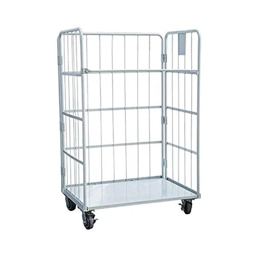 かご台車 カゴ台車 ワイドタイプ W1100D800H1700mm 5インチPUホイール 折りたたみ