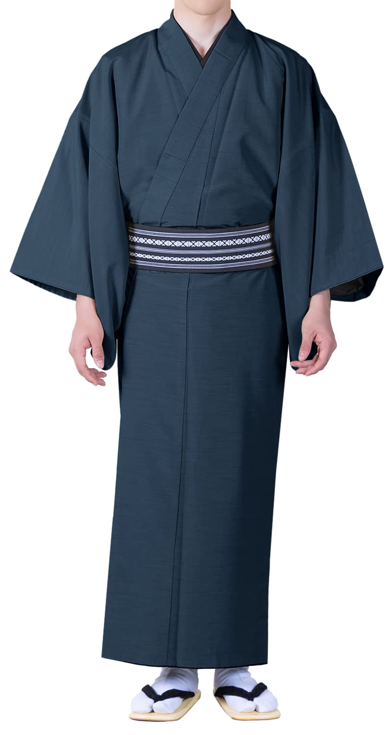 [キョウエツ] 着物 単衣 メンズ 男性 和服 洗える着物
