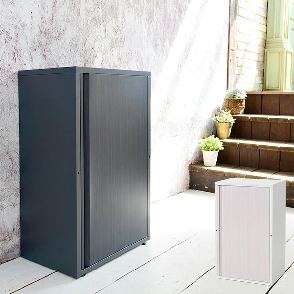 物置 屋外 小型 ベランダ バルコニー 木目調 アジャスター付き WKS478/WKS479