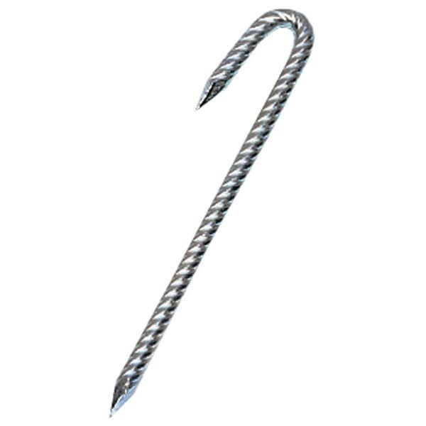 学校体育器具 グランドロープ杭W15 シルバー G1591