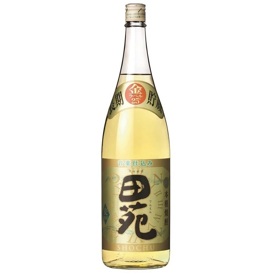 【送料無料】田苑酒造 田苑 金ラベル 長期貯蔵 麦 25度 1800ml 1.8L6本【北海道沖縄県東北四国九州地方は必ず送料が掛かります】