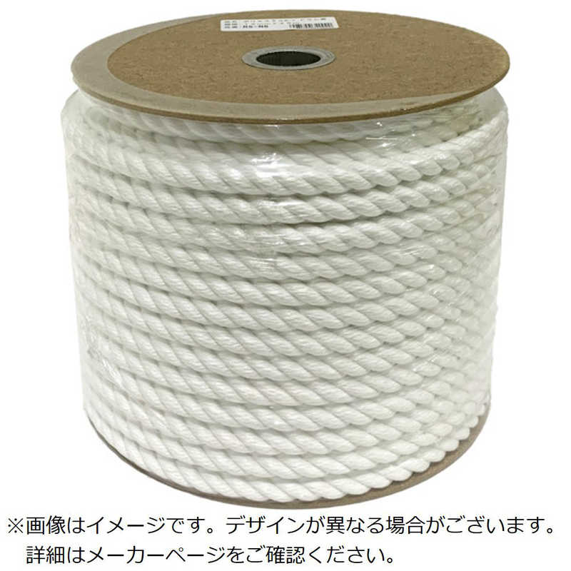 ユタカメイク　ロープ ポリエステルロープ ドラムマキ 12mmx45m　PRSN6