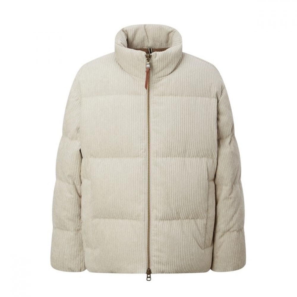 (ヘッジズ) 24FW ベージュコーデュロイグースダウンパッド入りジャンパー HZJU4D502I2
