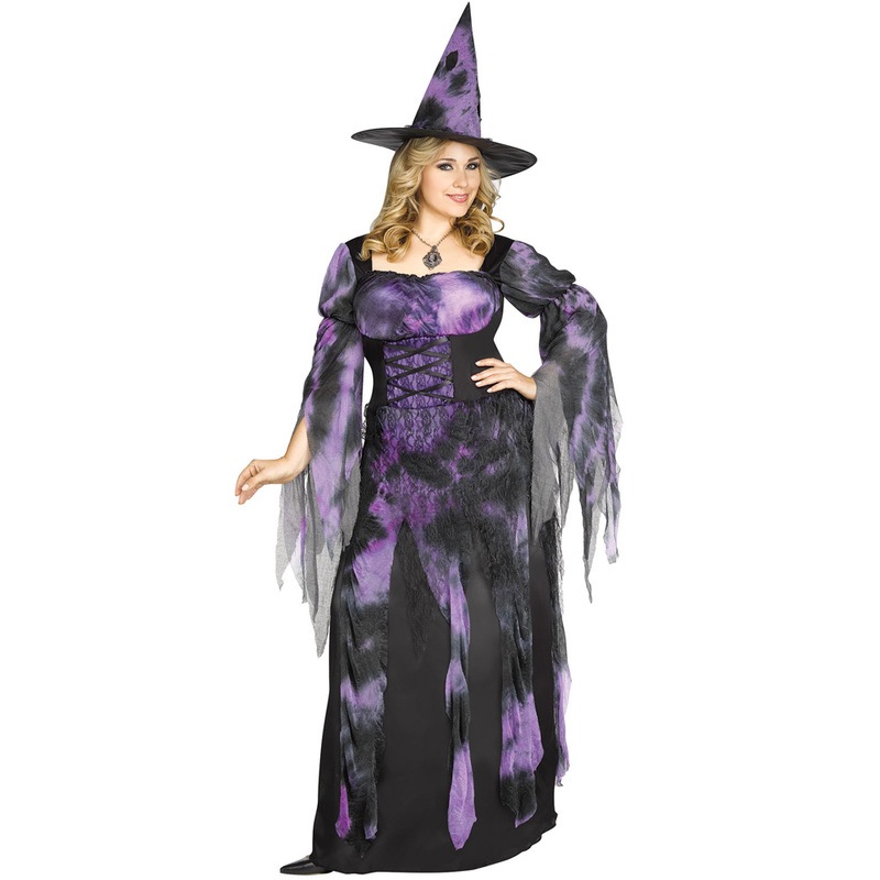 コスプレ 仮装 スターライトウィッチ Plus size 1X (大きいサイズ) 【 コスプレ 衣装 ハロウィン 仮装 コスチューム 大きいサイズ 魔女 大人用 パーティーグッズ 魔法使い 余興 女性