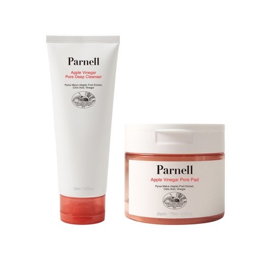 パーネル アップルビニガー フォア パッド 60枚 + アップルビニガーガーポア ディープクレンザー 150ml 2種セット