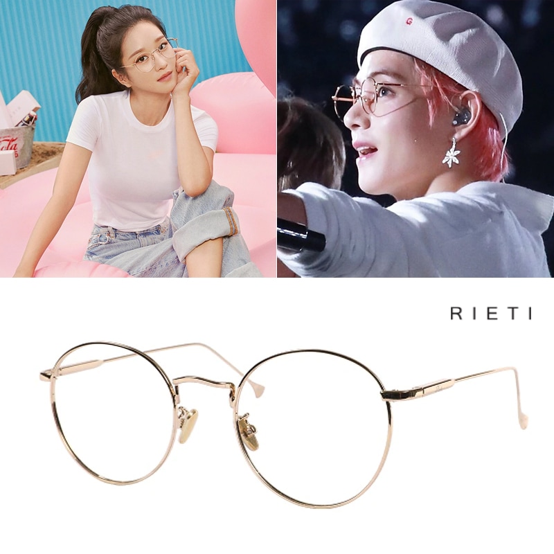 RTGA739 眼鏡のフレーム / bts V 着用 ゴールド眼鏡フレーム